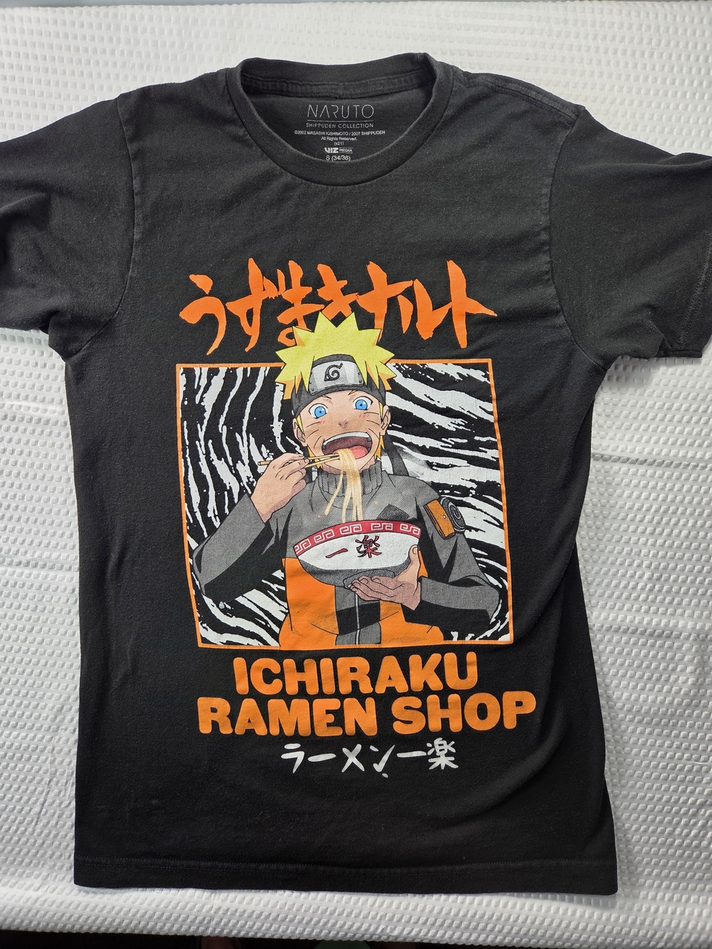 Naruto Ichiraku Ramen Shop Graphic Tee - Black/Orange